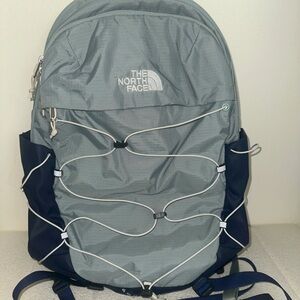 The North Face Gray and Blue Backpack